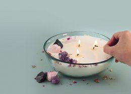 DIY LITHOTHERAPY CANDLE SET