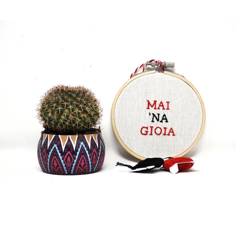 Headband with funny phrase embroidered on 10cm fabric