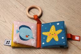Teething ring book - Sea