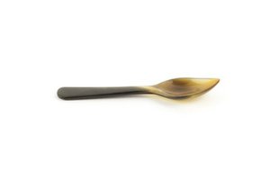 Set of 6 leaf-shaped teaspoons in hoof