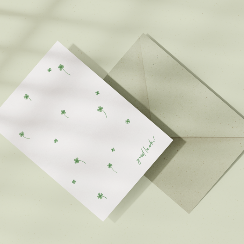 Eco Greeting Card — Good Luck