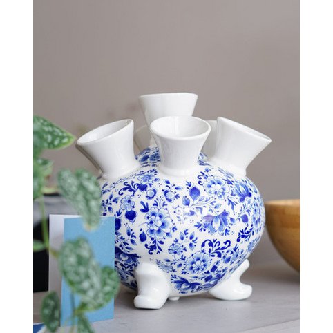 Tulip vase on legs XL - Graceful flower - Ceramics - 30 cm