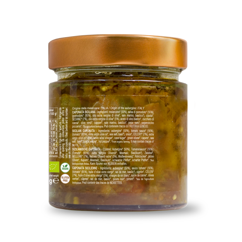 Siciliaanse biologische caponata 190g