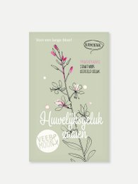Bloemenzaden 'Huwelijksgeluk zaaien'