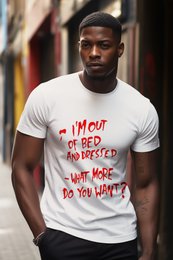 Banksy's Graffiti T-shirt Unisex - I'm Out of Bed