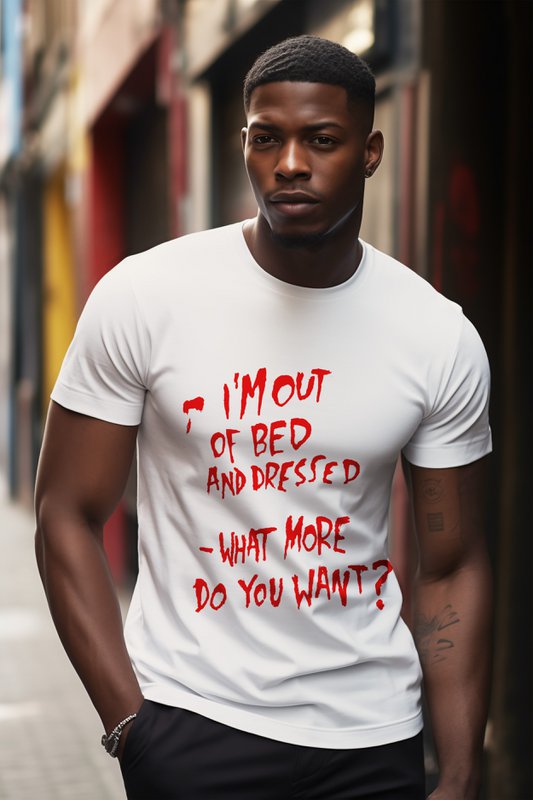 Banksy's Graffiti T-shirt Unisex - I'm Out of Bed