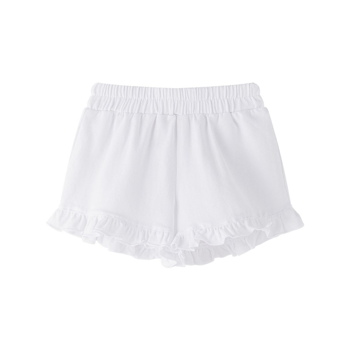 Short bébé fille blanc à volant BGV66612