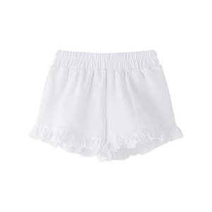 Witte babymeisjesshort met ruche BGV66612