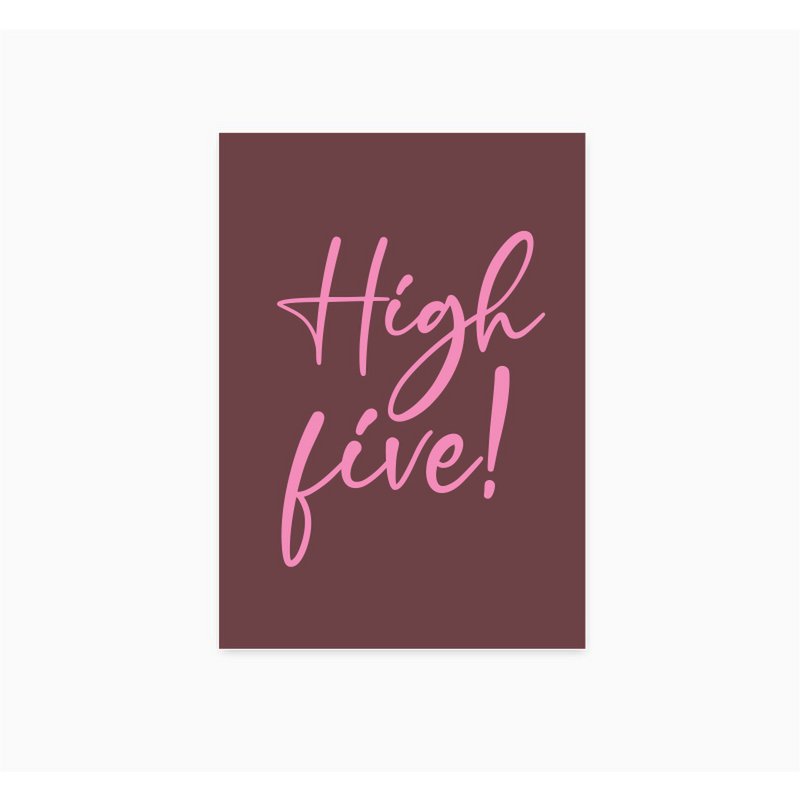 A6 Ansichtkaart || High Five
