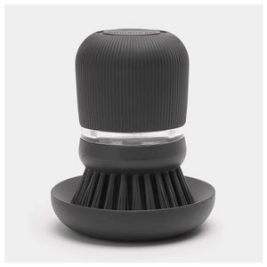 Brabantia afwasborstel+reservoir d.grijs
