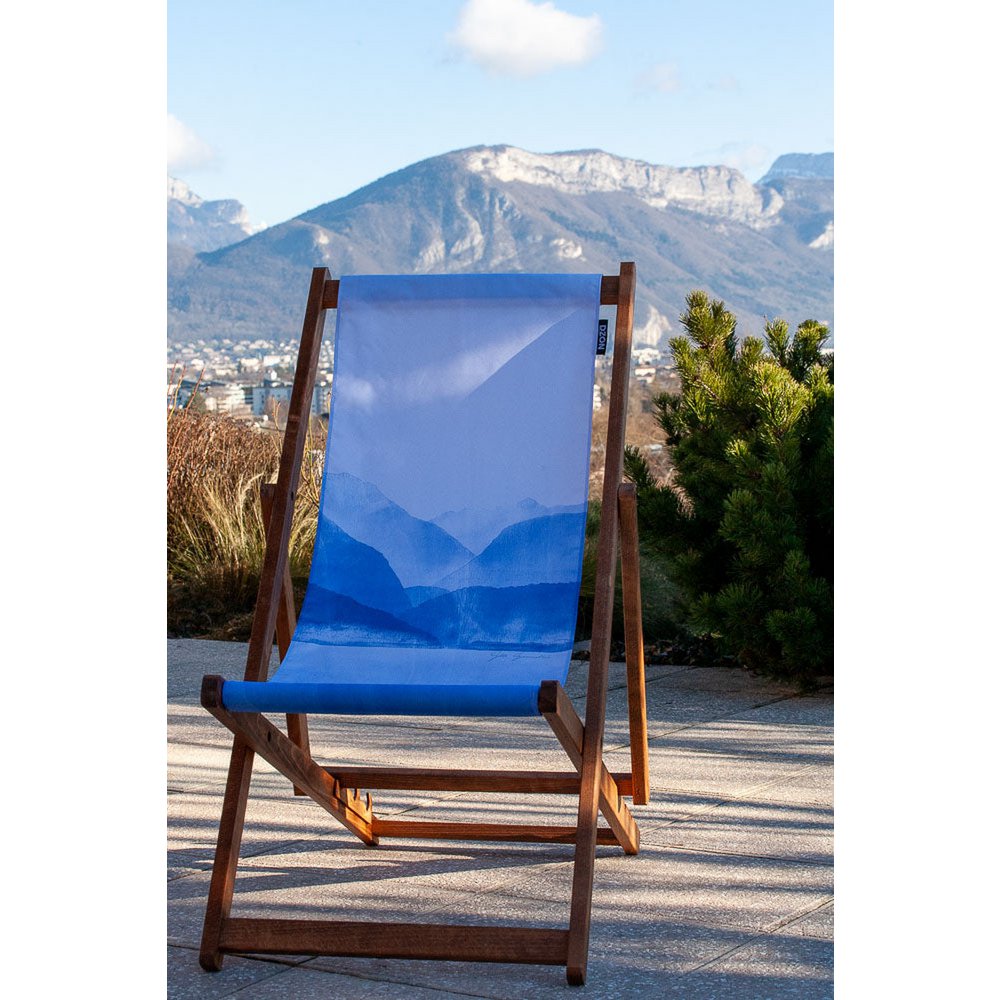 Transat chilienne - bois massif - toile amovible – Design by Gilles Giacomotti