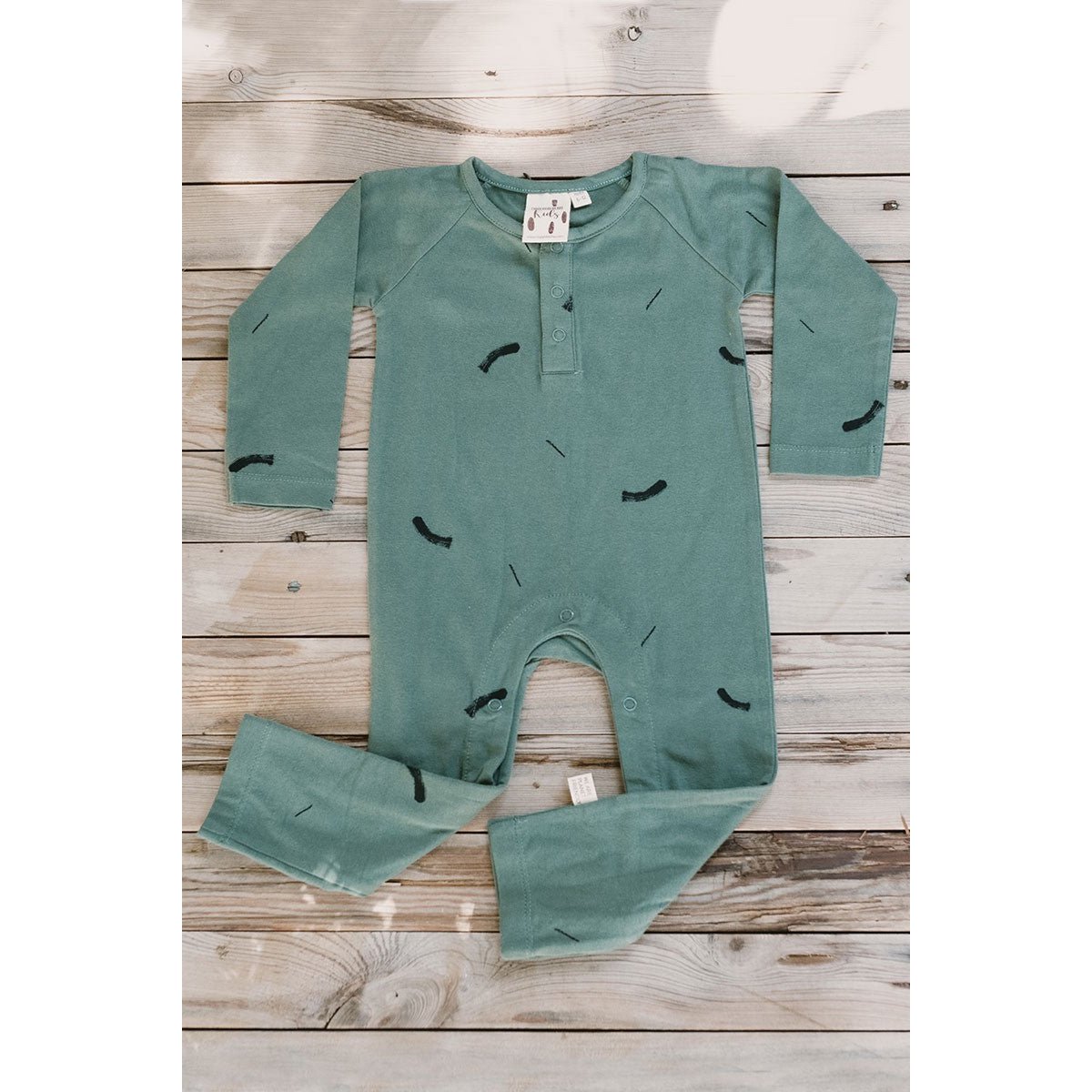 Jam Baby Jumpsuit Strokes Groen