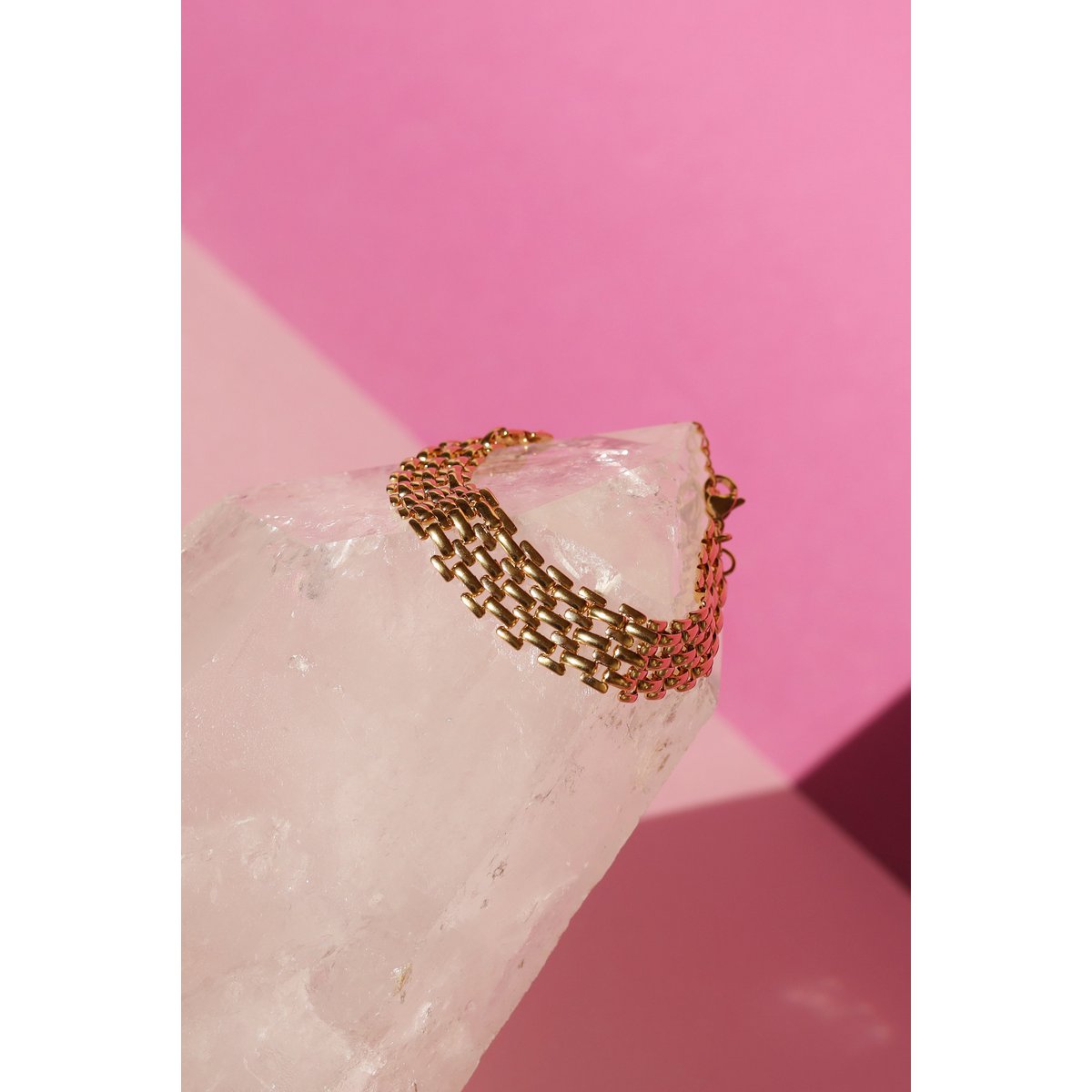 Oliveira – Gold-Silber-Mesh-Choker-Halskette