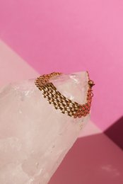 Oliveira – Gold-Silber-Mesh-Choker-Halskette