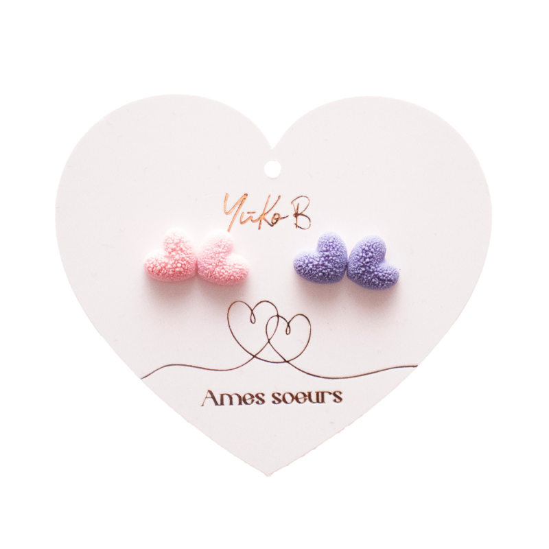 Duo Earrings - Soul Mates - Hearts