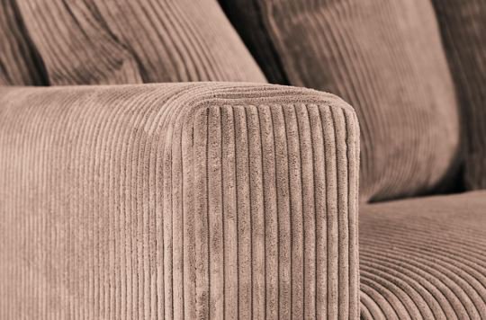 ELSA 3-seater sofa Nougat removable & washable covers