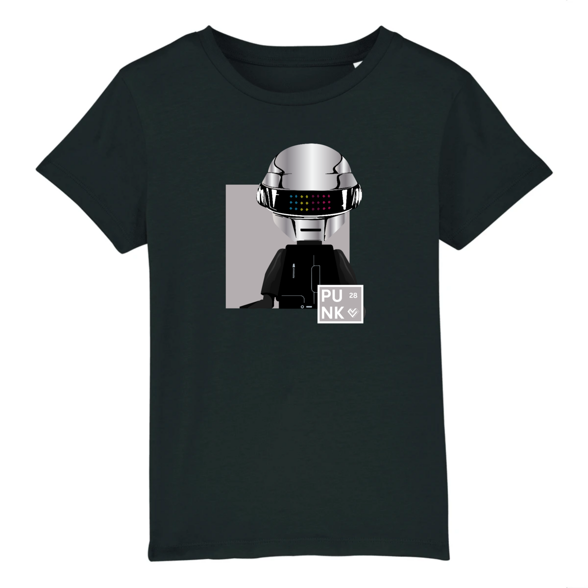 Unisex Kinder T-shirt Collectie% 2328 - Daft Punk Zilver