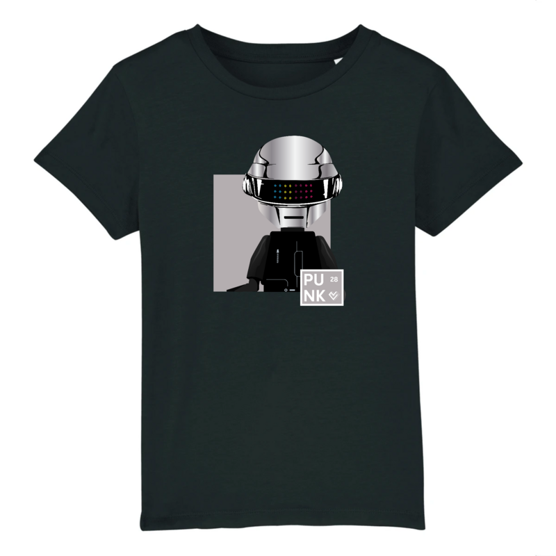 Unisex Children's T-shirt Collection% 2328 - Daft Punk Silver