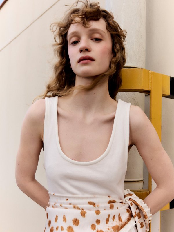 Printworks witte midi-jurk