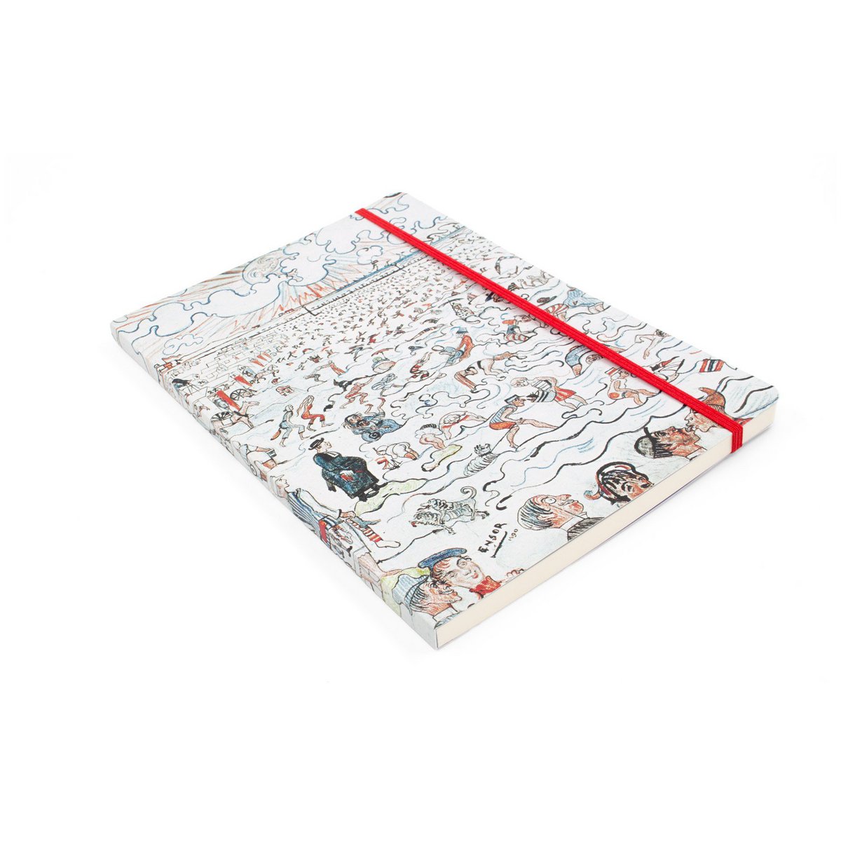 Softcover-Buch A5, James Ensor, Die Bäder in Ostende