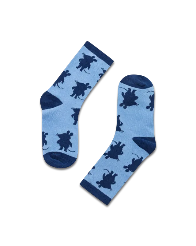 koaa – La Souris « Silhouette » – Chaussettes bleu/marine
