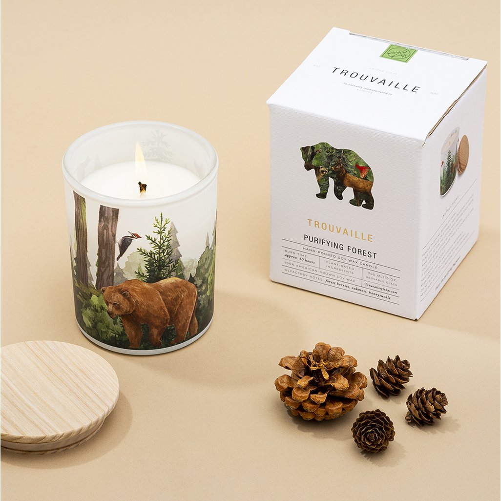 Save the Planet Scented Soy Wax Candle | Purifying Forest