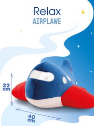 Juguete blando, relajarse - avión (40 cm)