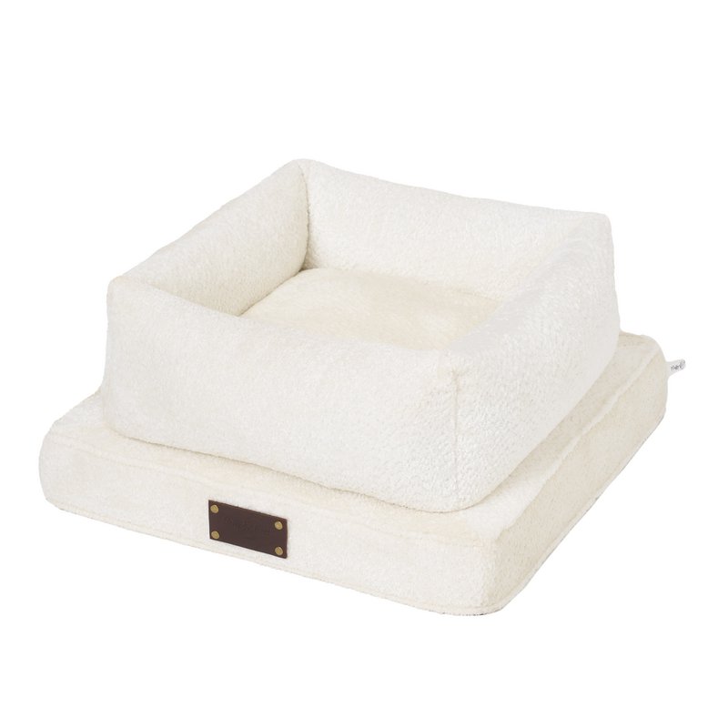 "Nero Boucle" lair for a dog and a cat from the Fluffy Puppy brand, 3 colors, Boucle material, hand made!