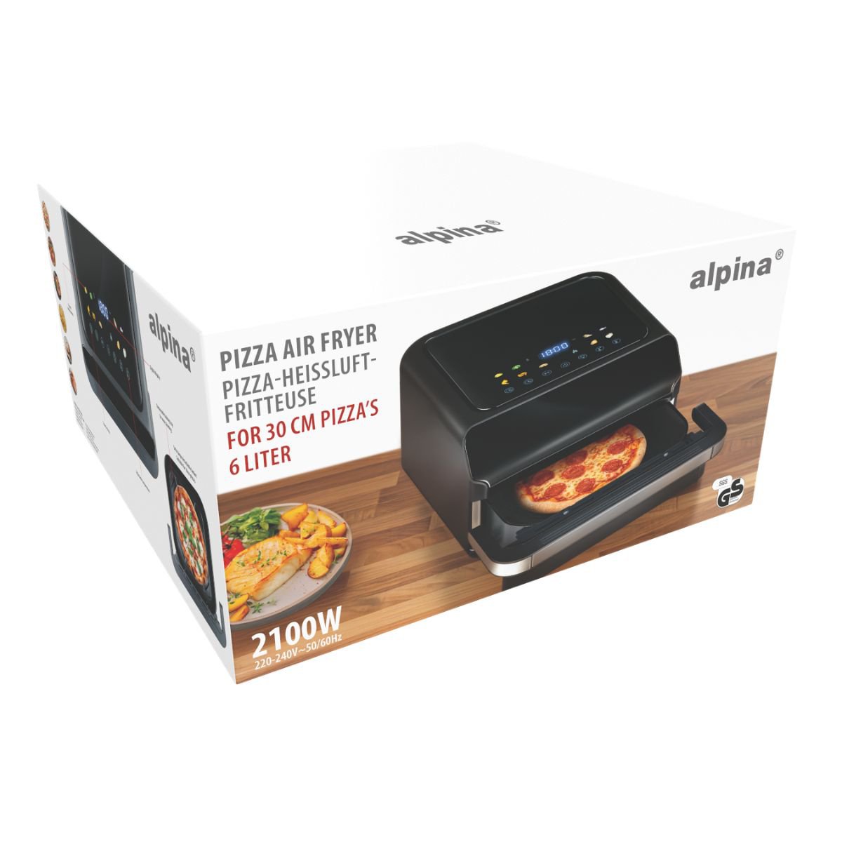Hot air fryer Black