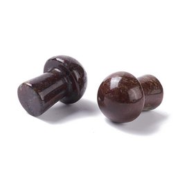 Rocce Sattva | Magia del diaspro del sangue di drago | Fungo Gua Sha Spa 20mm