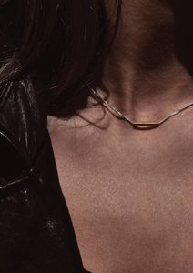 Pijp ketting goud