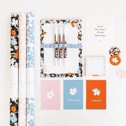 Indian Summer | Inpakvel - Roze bloemen