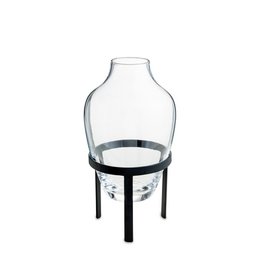 adorn vase, small black