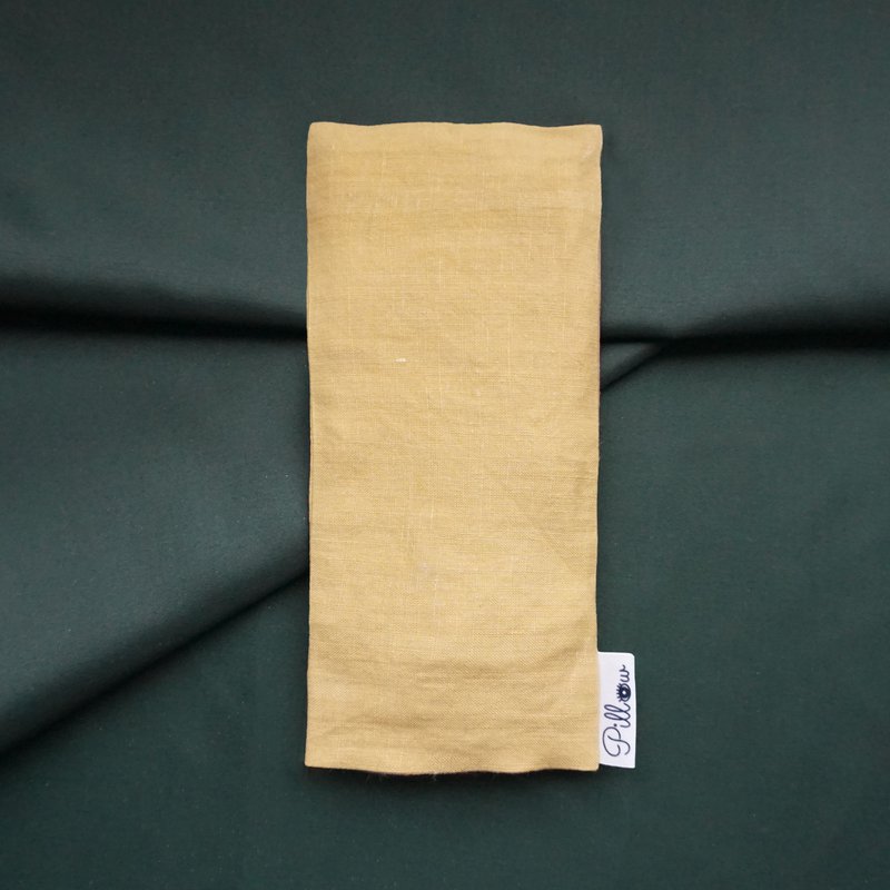 Coussin pour les yeux aromathérapie ocre