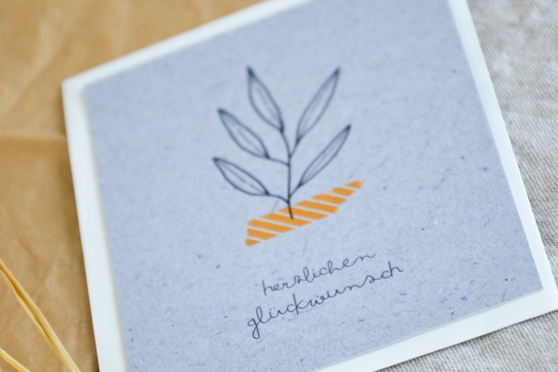 Postkarte "Herzlichen Glückwunsch"