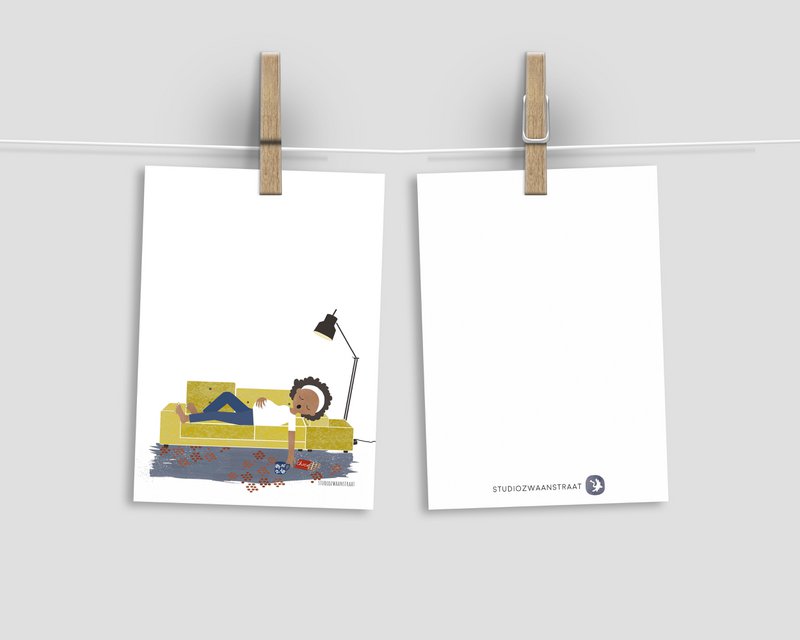 Postkarte - Serie 'Bäuche' - Polder Sofa