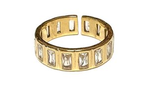 Ring gold zirkonia