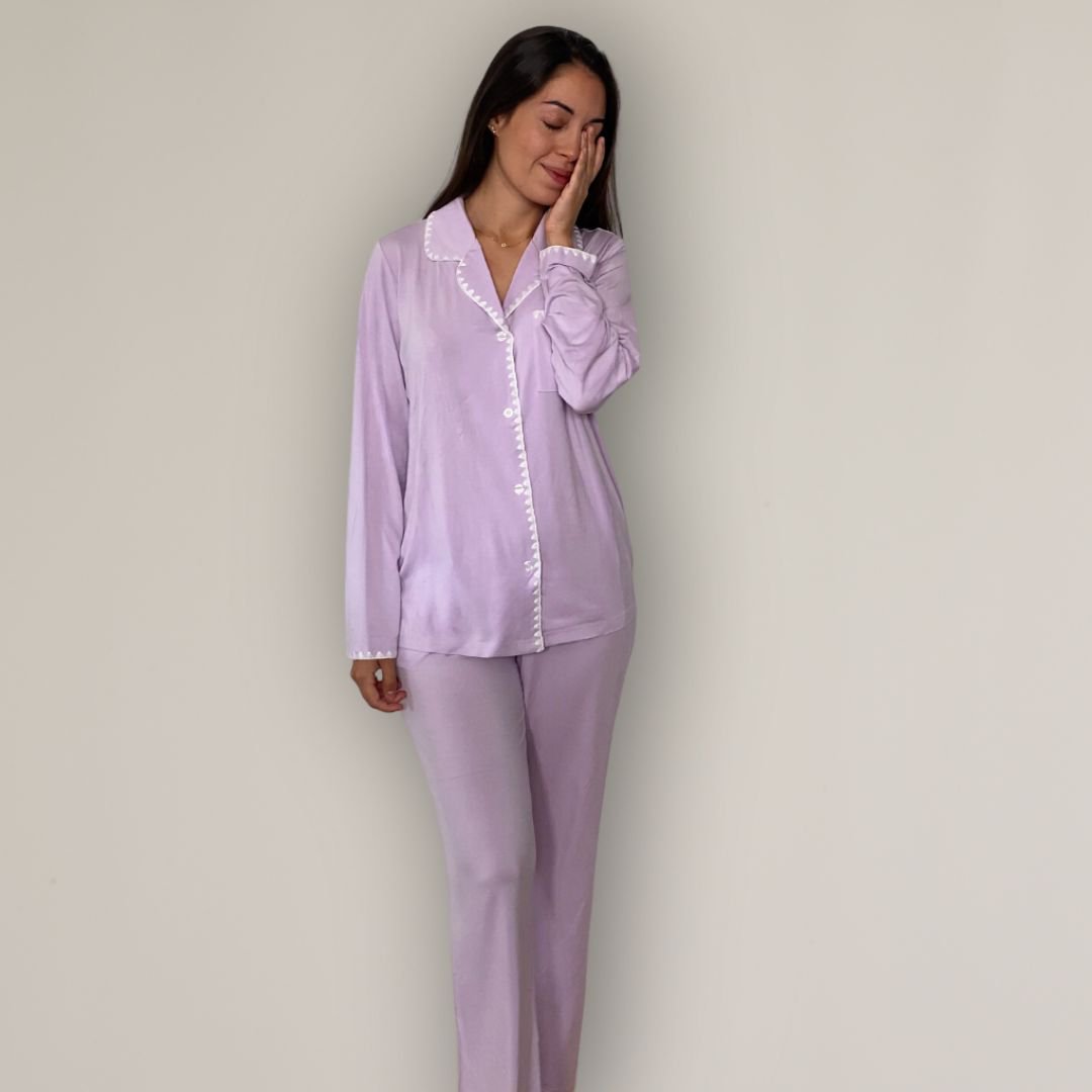 Gala Tencel Modal Pyjama-Set – Flieder