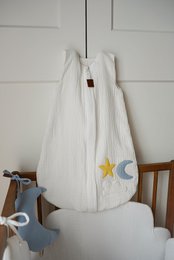 Hi Little One - Muselina de 2 capas Day & Night White