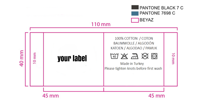 Make your own brand: bath towel, beach towel, hammam towel - "Private Label"