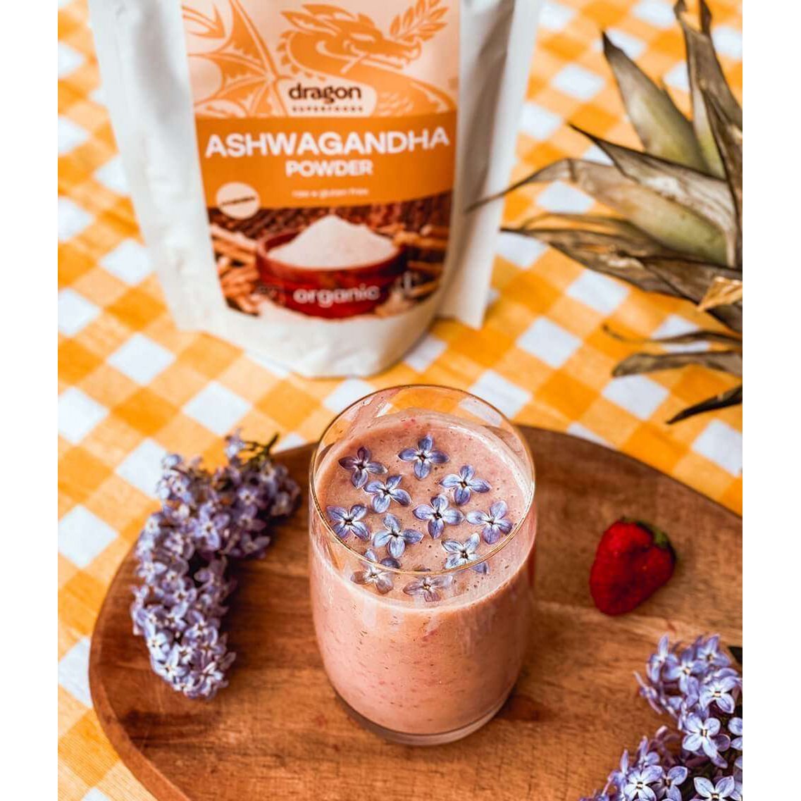 Ashwagandha, powder, organic, Dragon Superfoods, 200g