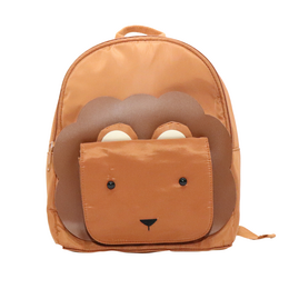 Animal fashion backpack for children the lion - MEERA Bronze