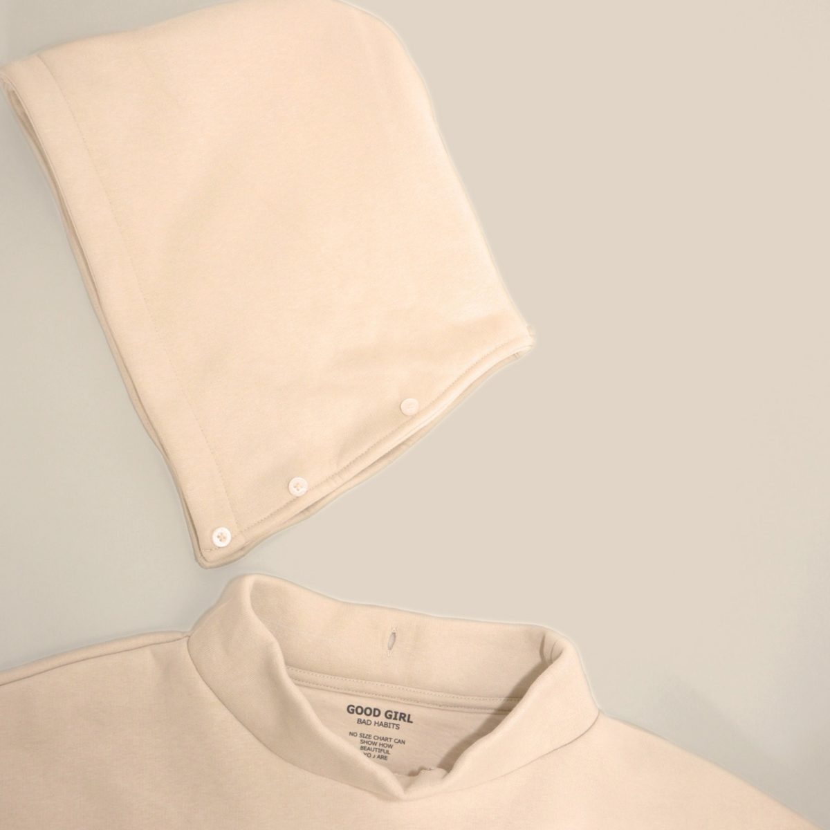 Hoodie "BAD GIRLS GO TO PARIS" - Beige