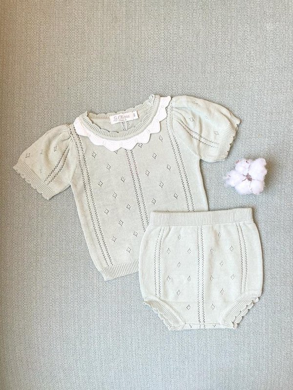 Completo in maglia Anna (Top e pantaloni)