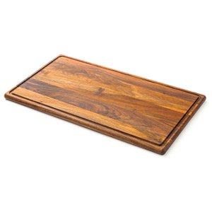 Großes Holzschneidebrett - Servierbrett aus Walnuss (44 x 30 x 2 cm)