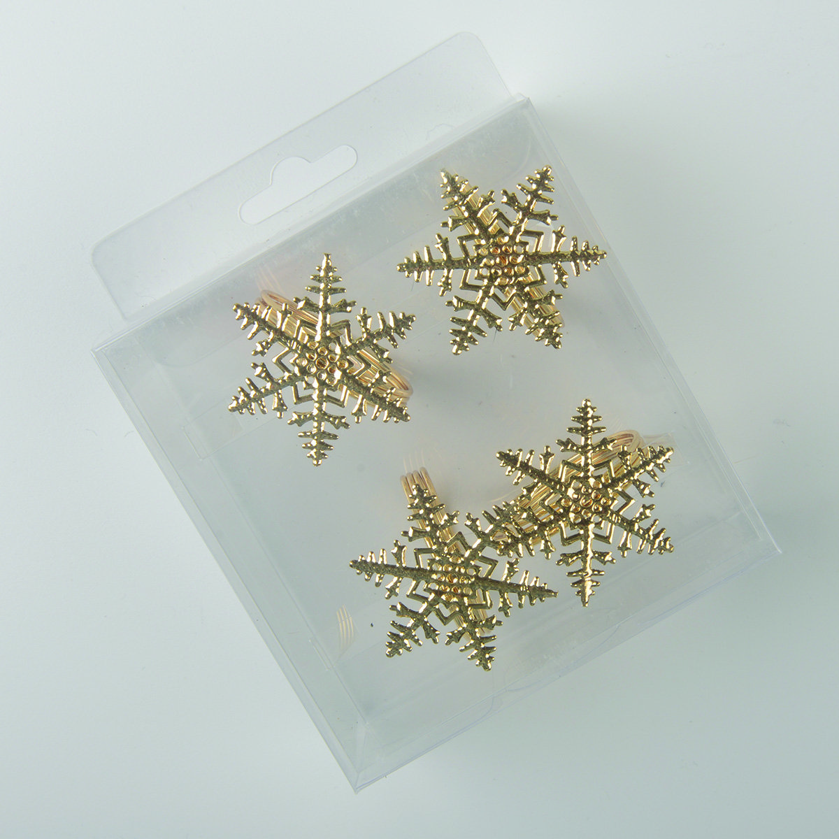 Set of 4 rounds of golden flakes towels