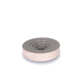 Lysestage CANDLE WOOGIE grå