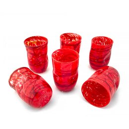 6 PEZZI ROSSO