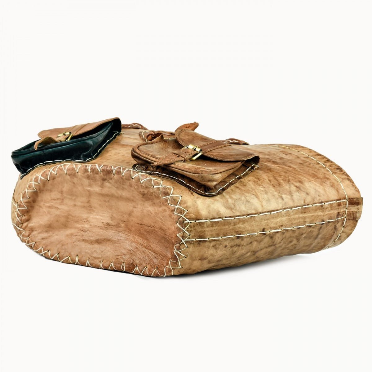 Leather Basket 'Saint Tropez'