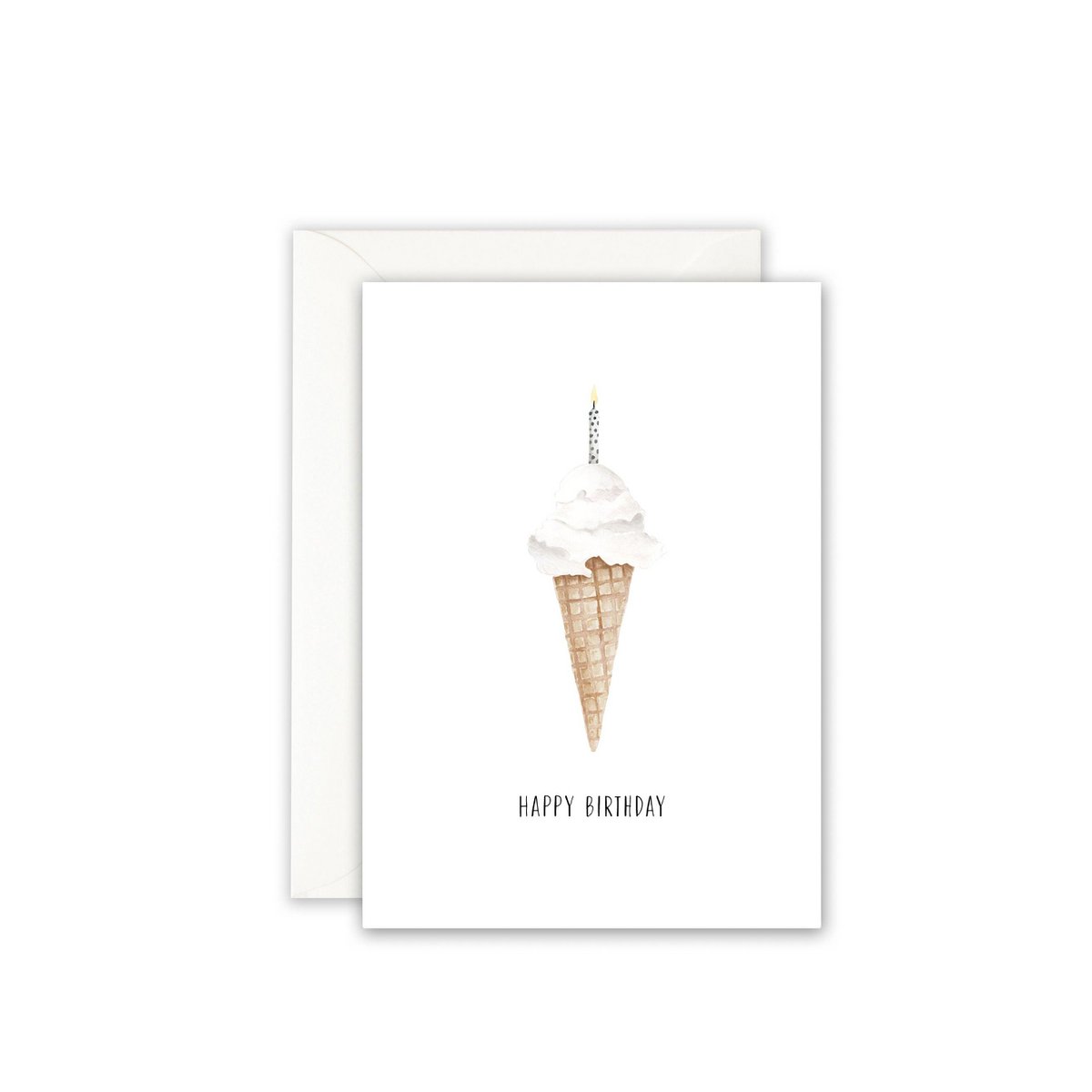 Tarjeta de felicitación · Vela de helado